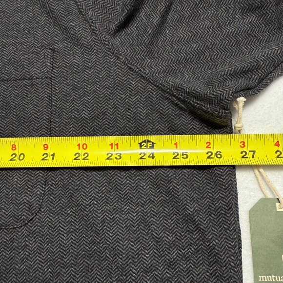 Mutual Weave Men's Collared Grey Black Herringbone Polo Big Tall Size 2XLT NWT - Picture 7 of 8